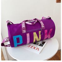 Women's Fashion Letter Nylon Waterproof Travel Bags sku image 4