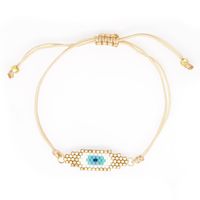 Fashion Tassel Miuiki Rice Beads Woven Demon Eye Bracelet Wholesale Nihaojewelry sku image 1