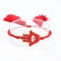 Fashion Tassel Miuiki Rice Beads Woven Demon Eye Bracelet Wholesale Nihaojewelry sku image 15