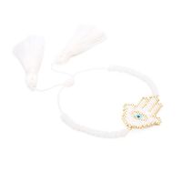 Fashion Tassel Miuiki Rice Beads Woven Demon Eye Bracelet Wholesale Nihaojewelry sku image 14