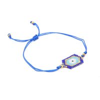 Fashion Tassel Miuiki Rice Beads Woven Demon Eye Bracelet Wholesale Nihaojewelry sku image 2