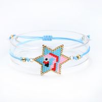 Fashion Tassel Miuiki Rice Beads Woven Demon Eye Bracelet Wholesale Nihaojewelry sku image 6