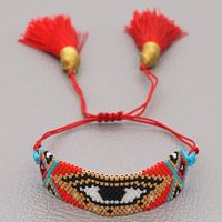 Fashion Tassel Miuiki Rice Beads Woven Demon Eye Bracelet Wholesale Nihaojewelry sku image 22