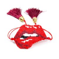 Fashion Tassel Miuiki Rice Beads Woven Demon Eye Bracelet Wholesale Nihaojewelry sku image 24
