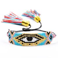 Fashion Tassel Miuiki Rice Beads Woven Demon Eye Bracelet Wholesale Nihaojewelry sku image 23
