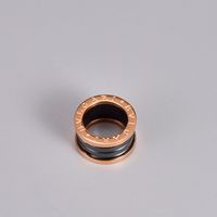Mode Geometrisch Titan Stahl Ringe Überzug Keramik Edelstahl Ringe main image 8