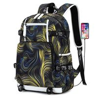 Streetwear Geometric Square Zipper Functional Backpack main image 4