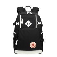 Fashion Solid Color Square Zipper Functional Backpack sku image 3