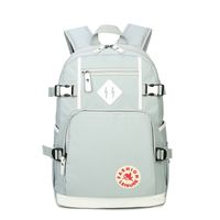Fashion Solid Color Square Zipper Functional Backpack sku image 2