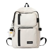 Streetwear Color Block Square Zipper Functional Backpack sku image 2