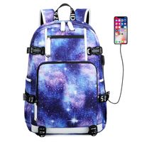 Unisex Blume Oxford-stoff Reißverschluss Funktioneller Rucksack Laptop-rucksack sku image 5