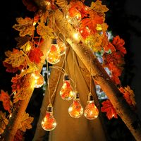 Halloween Cute Maple Leaf Plastic Party String Lights main image 4