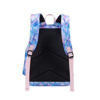 Fashion Color Block Square Zipper Functional Backpack main image 2