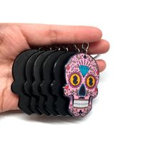 Funny Skull Plastic Bag Pendant Keychain 1 Piece main image 2