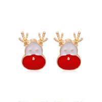 Mode Sapin De Noël Cloche Flocon De Neige Alliage Strass Boucles D'oreilles sku image 17