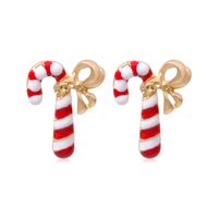 Fashion Christmas Tree Bell Snowflake Alloy Rhinestones Ear Studs sku image 11
