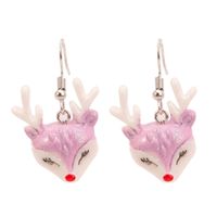 Fashion Santa Claus Christmas Socks Bell Epoxy Alloy Earrings sku image 22