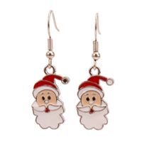 Fashion Santa Claus Christmas Socks Bell Epoxy Alloy Earrings sku image 19