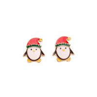 Fashion Santa Claus Christmas Socks Bell Epoxy Alloy Earrings sku image 26
