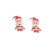 Fashion Santa Claus Christmas Socks Bell Epoxy Alloy Earrings sku image 54