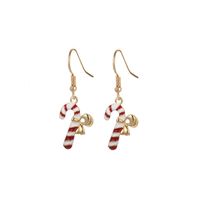 Fashion Santa Claus Christmas Socks Bell Epoxy Alloy Earrings sku image 24