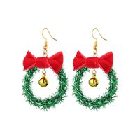 Fashion Santa Claus Christmas Socks Bell Epoxy Alloy Earrings sku image 80