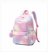 Fashion Gradient Color Square Zipper Functional Backpack main image 3