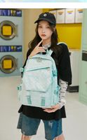 Streetwear Plaid Square Zipper Functional Backpack main image 1