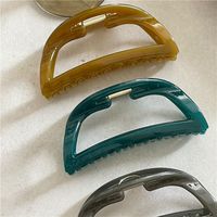 Simple Style Solid Color Plastic Hair Claws main image 4
