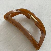 Simple Style Solid Color Plastic Hair Claws sku image 2