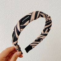 Simple Style Stripe Cloth Patchwork Hair Band sku image 12