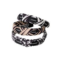 Simple Style Stripe Cloth Patchwork Hair Band main image 4