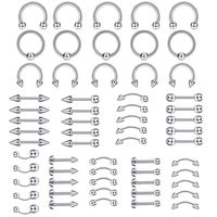 Basic C Shape Geometric Stainless Steel Plating Eyebrow Nails Nose Ring main image 4