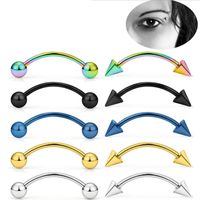 Fashion Geometric Stainless Steel Plating Eyebrow Nails main image 6