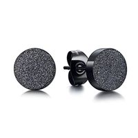 1 Piece Simple Style Round Metal Titanium Steel Ear Studs main image 4