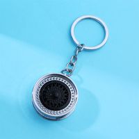 Cool Style Solid Color Alloy Shiny Metallic Plating Bag Pendant Keychain main image 6