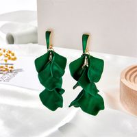 Sweet Simple Style Petal Arylic Stoving Varnish Women's Drop Earrings sku image 9