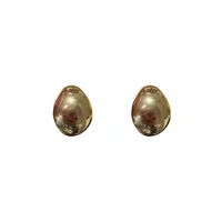 Retro Solid Color Copper Ear Studs Plating Copper Earrings main image 4