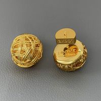 Fashion Solid Color Copper Ear Studs Copper Earrings main image 1