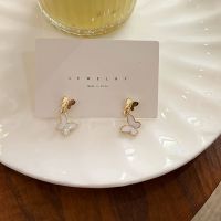 Fashion Butterfly Alloy Enamel Drop Earrings main image 3