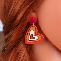 Cartoon Style Heart Shape Arylic Drop Earrings main image 4