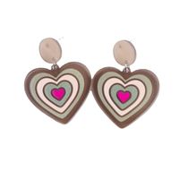Cartoon Style Heart Shape Arylic Drop Earrings main image 2