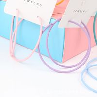 Exaggerated Round Alloy Spray Paint Hoop Earrings main image 2