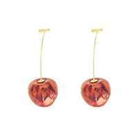 Simple Style Cherry Metal Plating Drop Earrings 1 Pair main image 5