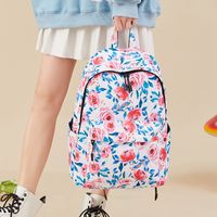 Fashion Ditsy Floral Square Zipper Functional Backpack main image 5
