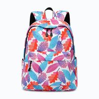 Fashion Ditsy Floral Square Zipper Functional Backpack main image 4