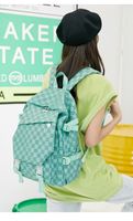 Streetwear Plaid Square Zipper Fashion Backpack main image 1