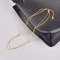Fashion Geometric Titanium Steel Layered Necklaces Plating Stainless Steel Necklaces main image 1