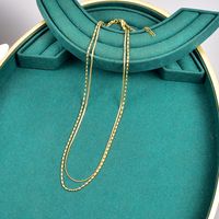Fashion Geometric Titanium Steel Layered Necklaces Plating Stainless Steel Necklaces main image 5
