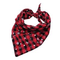 Cute Cotton Polyester Lattice Pet Scarf sku image 1